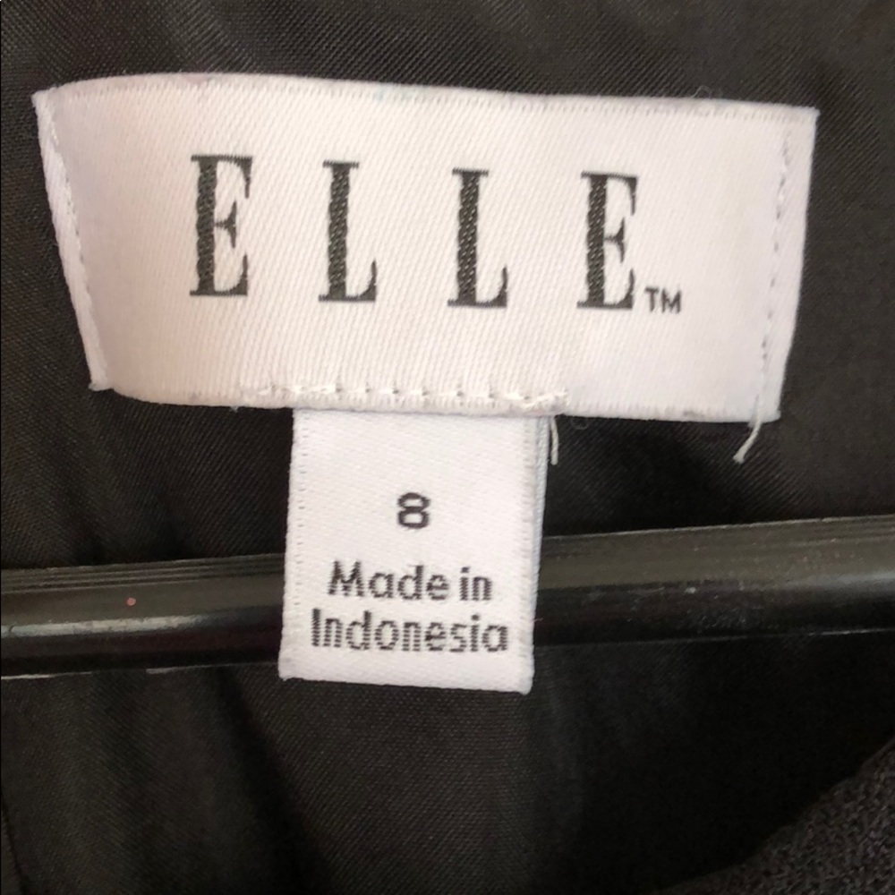 Elle black‎ polka dot dress w/waist tie size 8 - Picture 5 of 5